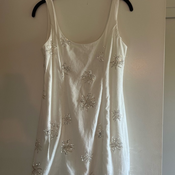 Waimari Amelia Floral Sequined Linen-Blend Minidress (NWOT) - Picture 3 of 3